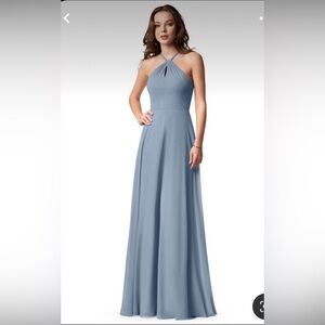 Azazie Genevieve Dusty Blue Bridesmaid Dreaa